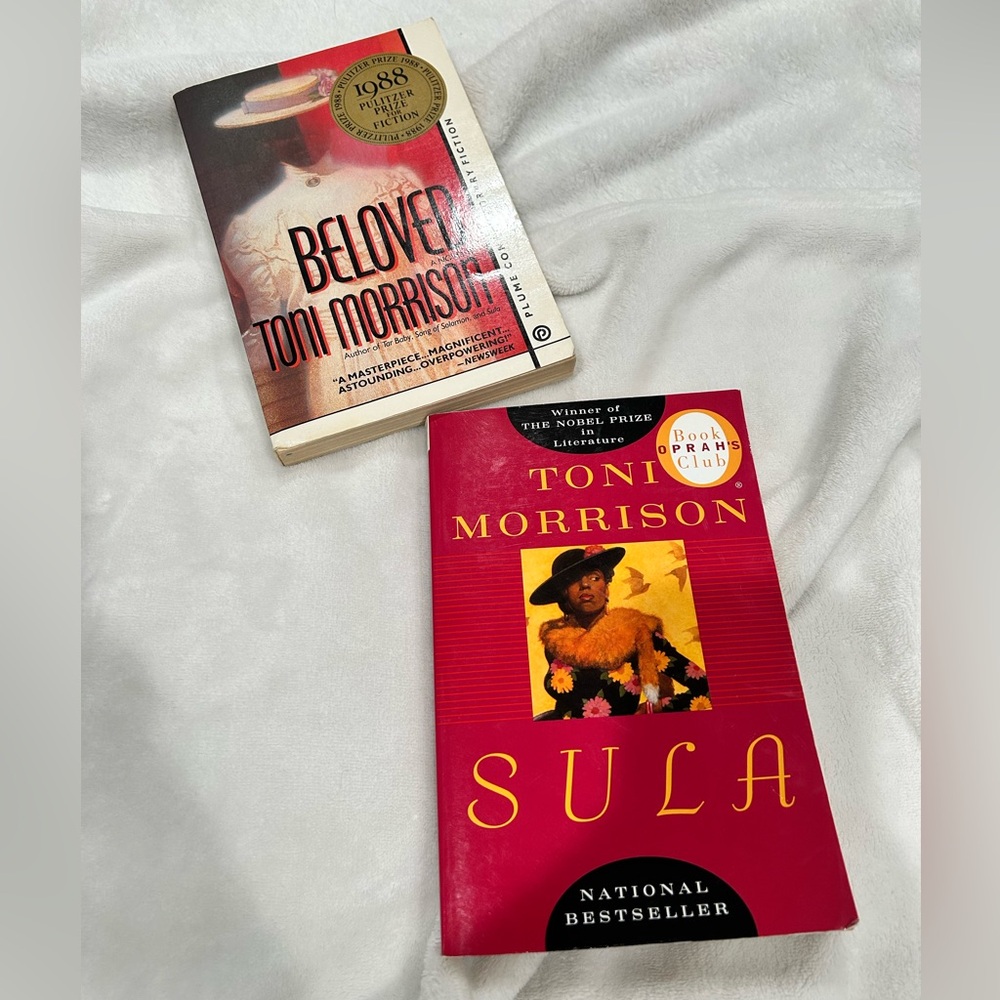 Toni Morrison Coffee Table Book Set - Red and Black